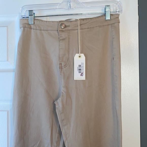 New! Bell bottom khaki pants - Picture 2 of 9